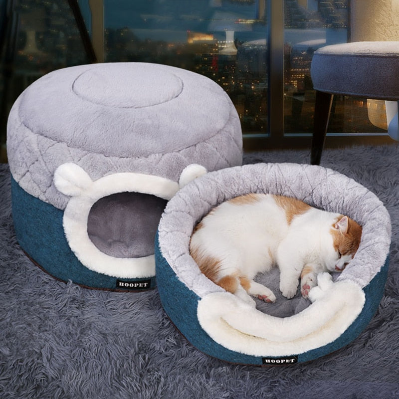 Cat Bed Soft Plush Puppy Cushion