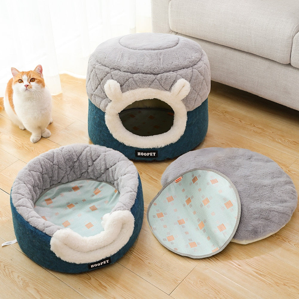 Cat Bed Soft Plush Puppy Cushion