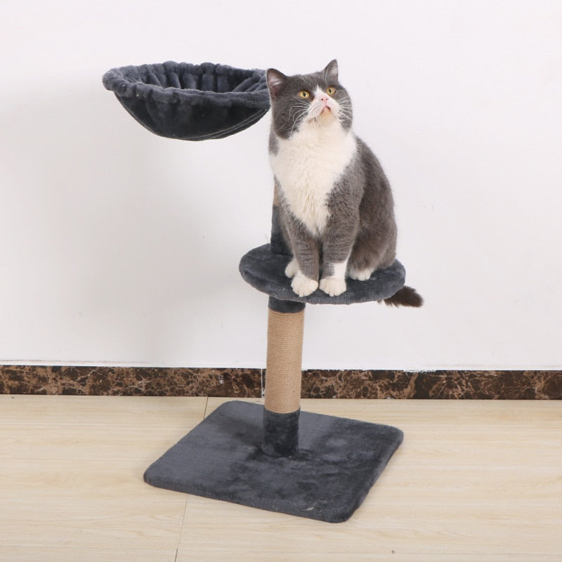 Scratching post for cat house climbing