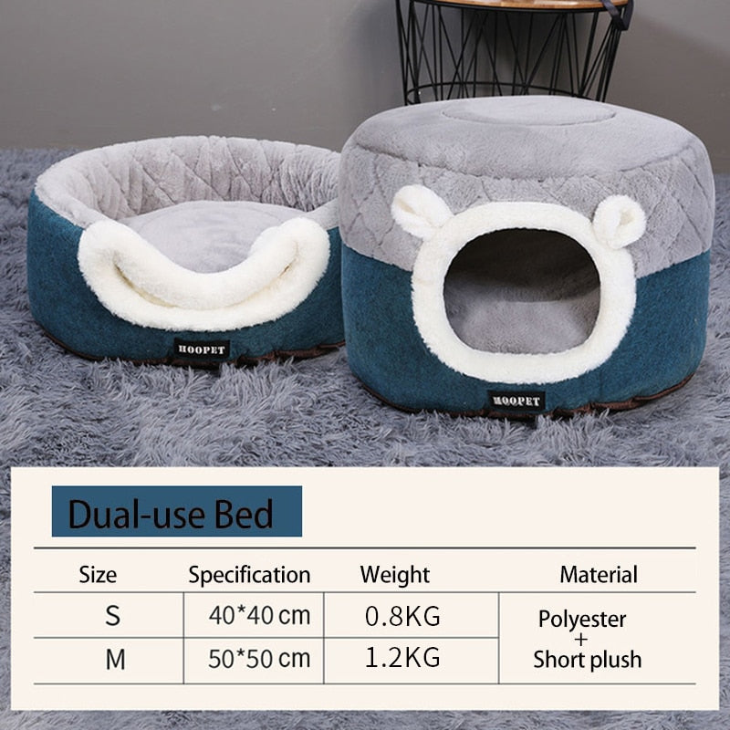 Cat Bed Soft Plush Puppy Cushion