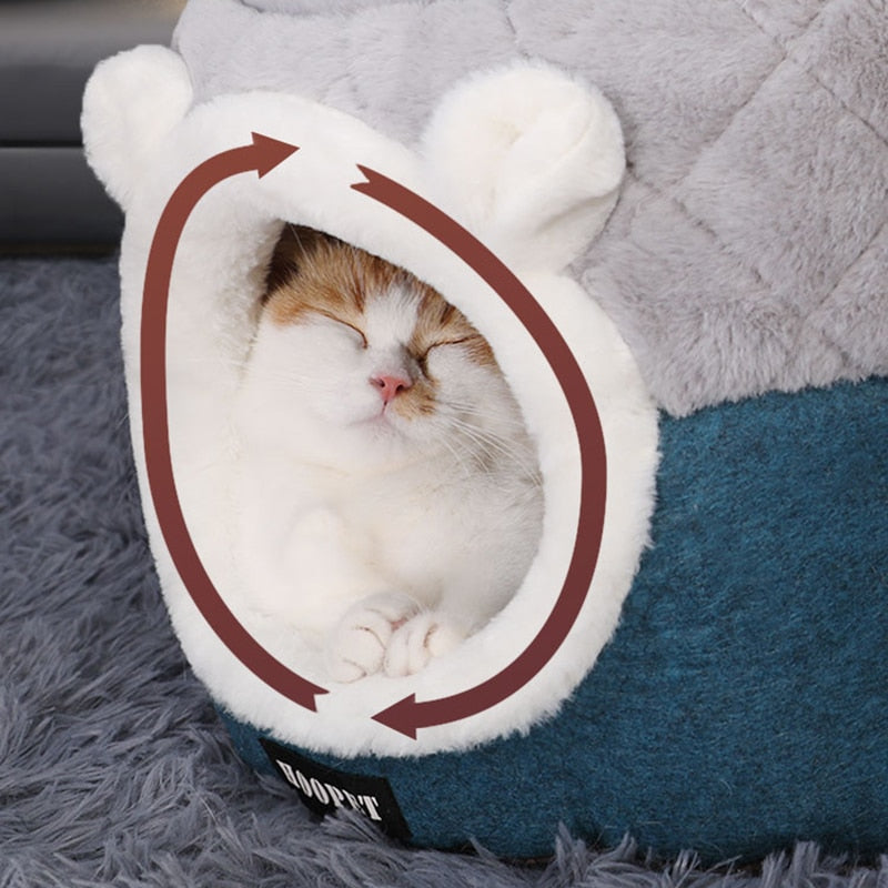 Cat Bed Soft Plush Puppy Cushion
